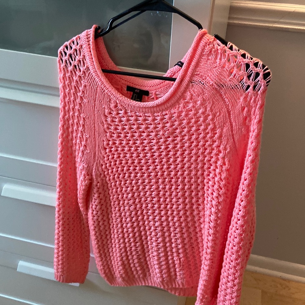 Hot pink H&M sweater
